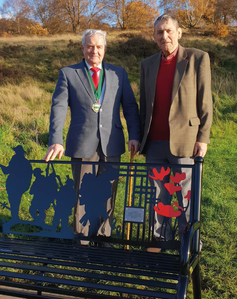 Commemorative bench takes pride of place 